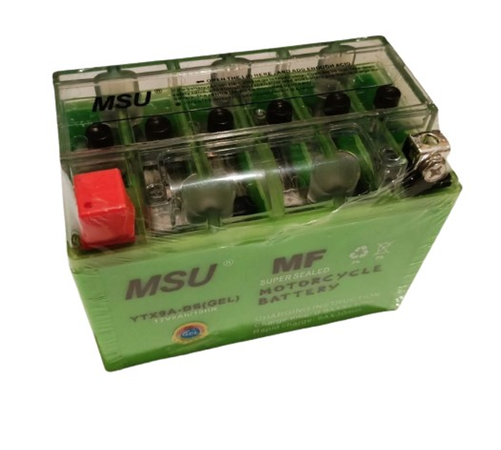 Акумулятор 12V9Ah YTX9A-BS GEL гелевий MSU - зображення 3