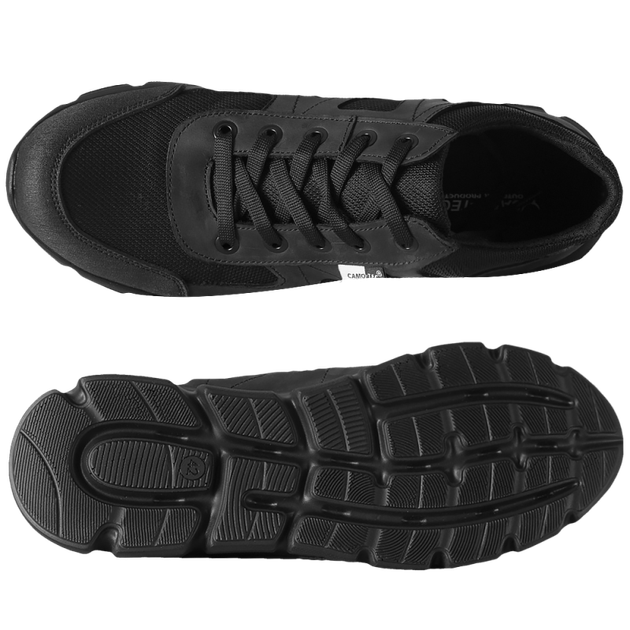 Кросівки тактичні шкіряні зносостійкі для охоронних структур для силових структур 44 Чорний TR_205944 - зображення 2
