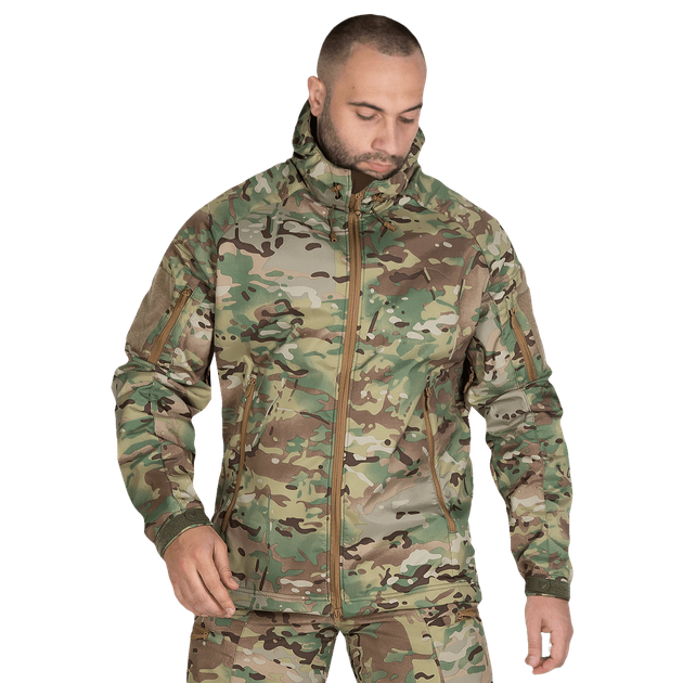 Куртка тактическая полевая износостойкая теплый верх для силовых структур XXL Multicam TR_0012 (XXL) - изображение 2