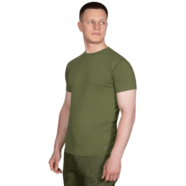 Футболка чоловіча тактична польова повсякденна футболка для спецсужб XL Зелений TR_2408XL - зображення 2