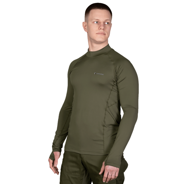 Лонгслив тактичечкий мужская футболка с длинным рукавом для силовых структур XXXL Олива TR_7065XXXL - изображение 2