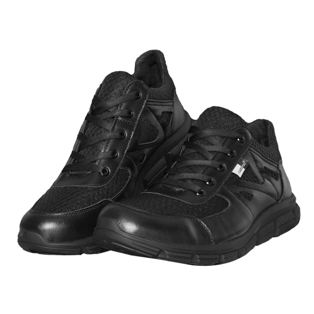 Кросівки тактичні шкіряні зносостійкі для охоронних структур для силових структур 43 Чорний TR_580643 - зображення 1