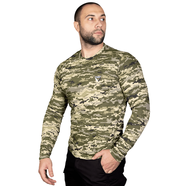 Лонгслив тактичечкий мужская футболка с длинным рукавом для силовых структур XXXL ММ14 TR_6676XXXL - изображение 2