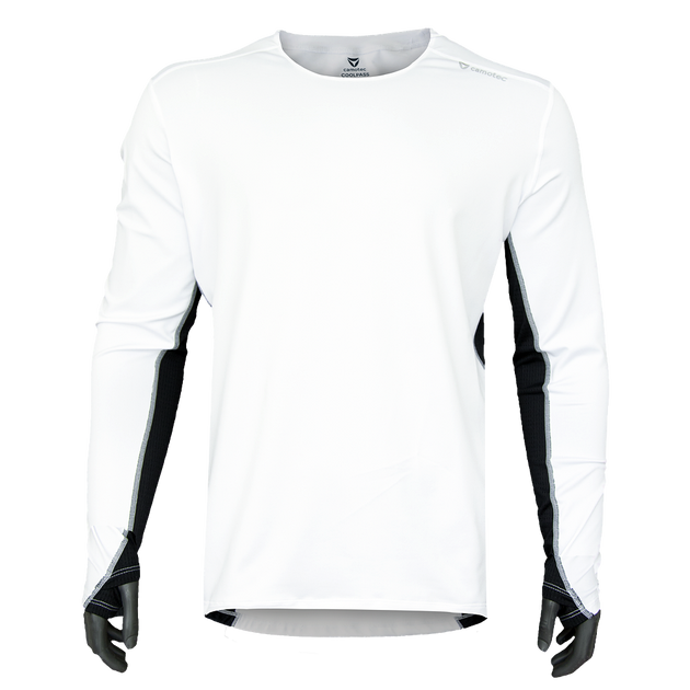 Лонгслів тактичний універсальний повсякденна футболка для занять спортом Білий S TR_5773S - зображення 1