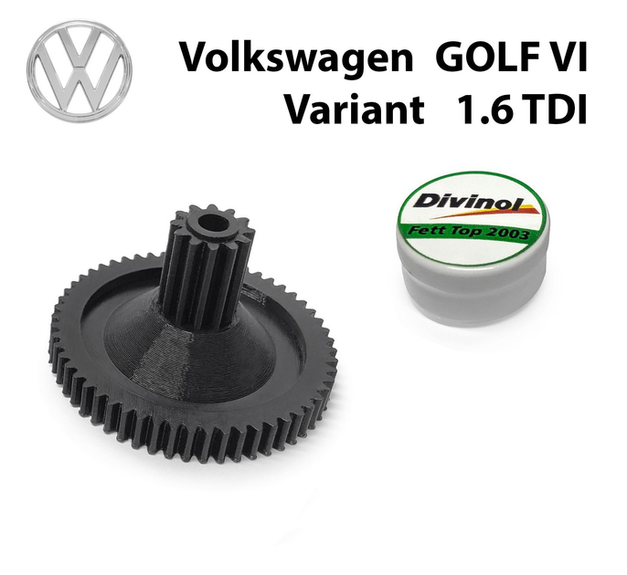 Головна шестерня клапана EGR Volkswagen GOLF VI Variant 1.6 TDI 2009 до 2013 (03L131512) - зображення 1