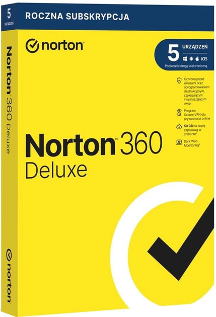 Antywirus Norton 360 Deluxe 1 rok (lata) (21408667) - obraz 1