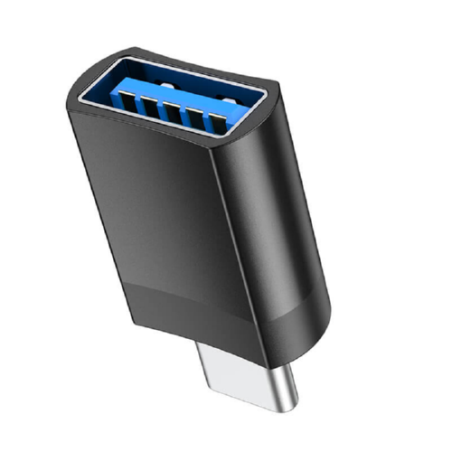 Переходник HOCO Type-C to USB UA17 4A USB3.0 OTG black - Фото 2 Переходник HOCO Type-C to USB UA17 4A USB3.0 OTG black - изображение 2