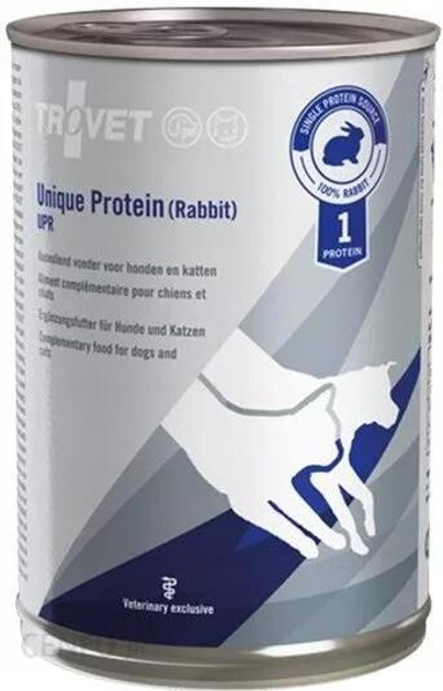 Mokra karma dla kotów Trovet UPR Unique Protein 400 g z krolikiem (VETTVTKMP0012) - obraz 1