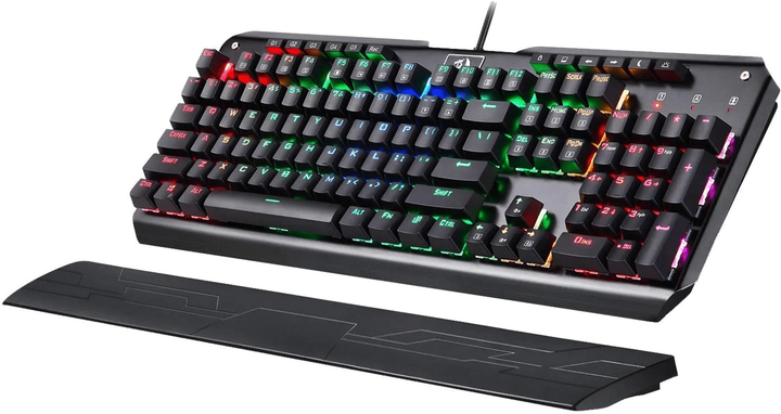 Клавіатура дротова Redragon Indrah K555 RGB Outemu Blue USB Black (RED-K555RGB-1) - зображення 3