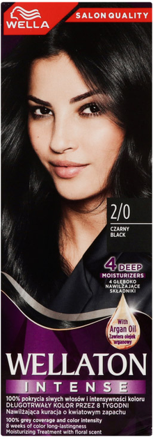 Крем-фарба для волосся Wella Wellaton Intense 2/0 Black 110 мл (4056800875542) - зображення 1