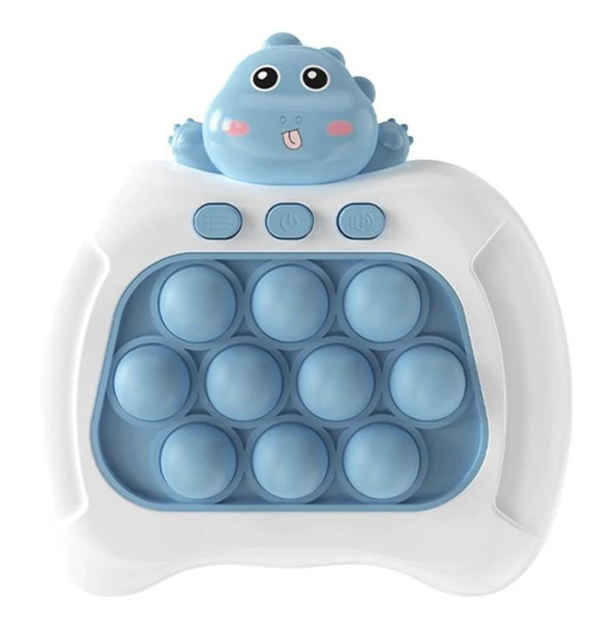 Электронная приставка консоль Quick Push Game приставка игры Pop It антистресс тик ток игрушка (Цвет: Blue dinosaur) - изображение 1