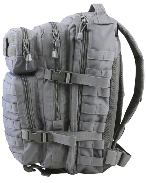 Рюкзак тактичний KOMBAT UK Hex-Stop Small Molle Assault Pack, сірий, 28л - изображение 2