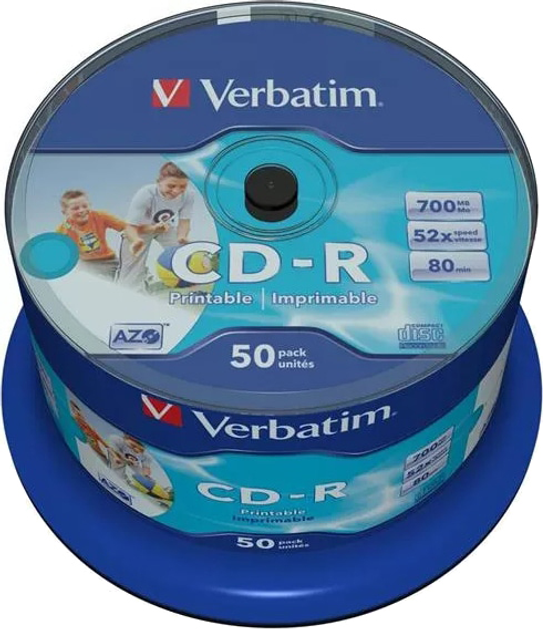 Verbatim CD-R 52x 700MB 50 шт (23942434382) - зображення 1