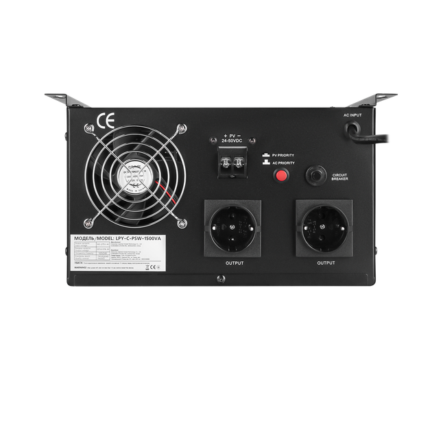 Солнечный инвертор (ИБП) LogicPower LPY-С-PSW-1500VA (1050Вт) MPPT 24V - Фото 4 Солнечный инвертор (ИБП) LogicPower LPY-С-PSW-1500VA (1050Вт) MPPT 24V - изображение 4
