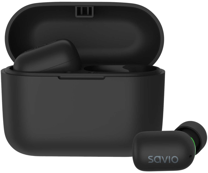 Бездротові навушники Savio TWS-09 Black (SAVSLTWS-09) - зображення 7