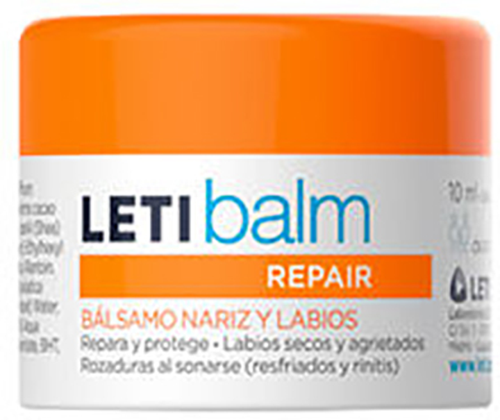 Дитячий відновлювальний бальзам Leti Letibalm Paediatric Jar для догляду за носом і губами 10 мл (8499992007197) - зображення 1