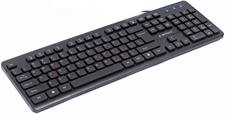 Клавіатура дротова Gembird KB-MCH-04-RU USB Black (KB-MCH-04-RU) - зображення 2