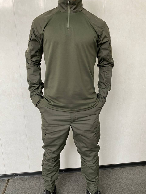 Тактический костюм олива (убакс со штанами) для НГУ, ВСУ рип-стоп XXL - изображение 1