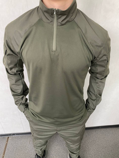 Тактичний костюм олива (убакс зі штанами) для НГУ, ЗСУ ріп-стоп XL - зображення 2