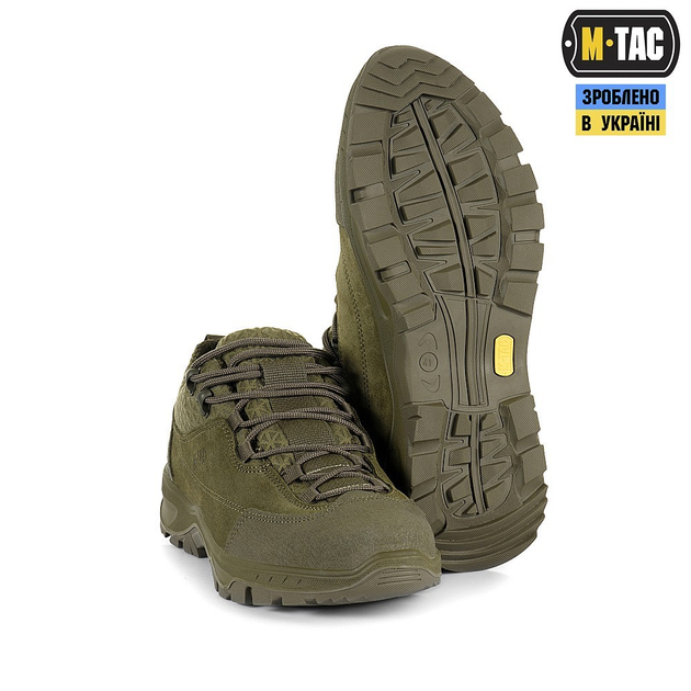 Кросівки тактичні осінні M-Tac Patrol R Vent Olive Розмір 38 (26 см) водовідштовхувальні - зображення 1
