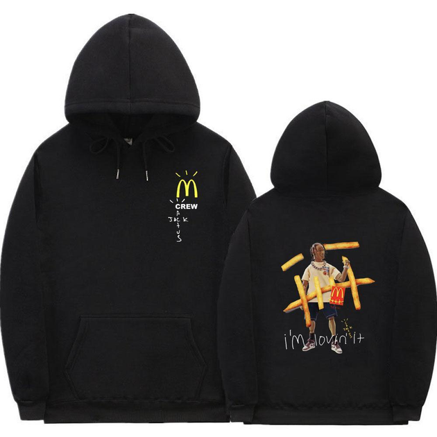 Худи чёрный LOYS Cactus Jack. Толстовка Кактус Джек Art 24 mcdonalds M ...