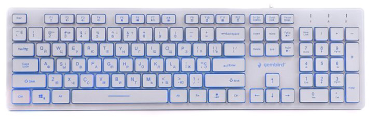 Клавіатура дротова Gembird KB-UML3-01-W-UA USB (EN/RU/UA) (8716309923507) - зображення 3