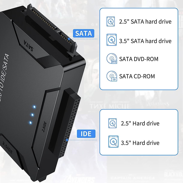 Адаптер – Переходник USB 3.0-SATA-IDE POSUGEAR YYT-1 (DT) - изображение 5