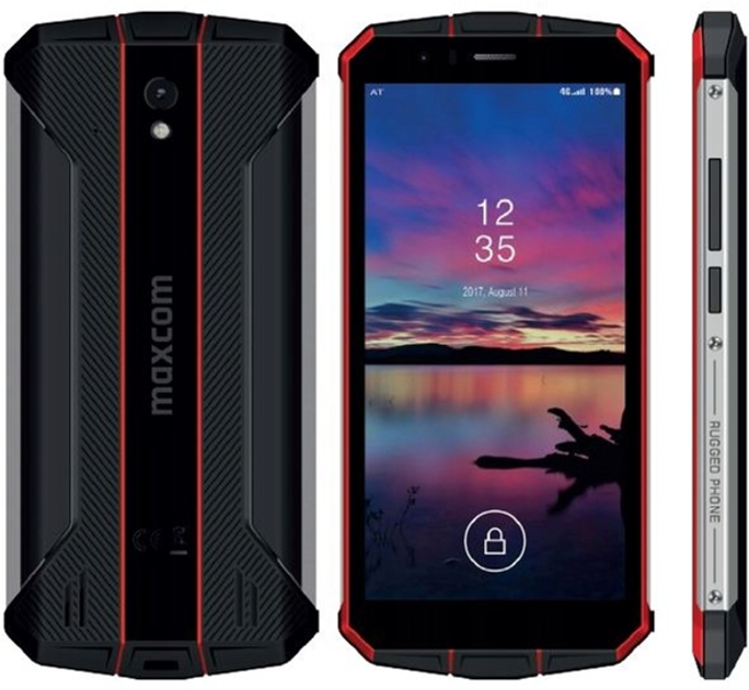 Smartfon Maxcom MS-507 3/32 GB Black/Red (MAXCOMMS507) - obraz 4