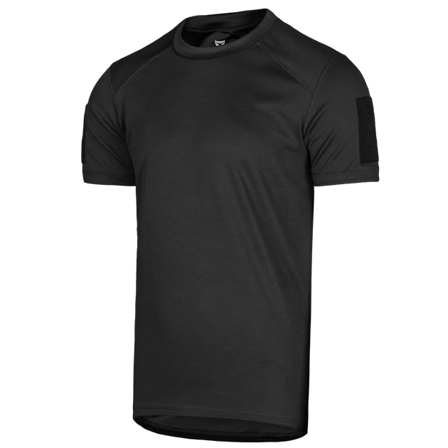 Футболка мужская тактическая полевая повседневная футболка для спецсужб (L) Черный (OPT-6561) - изображение 1