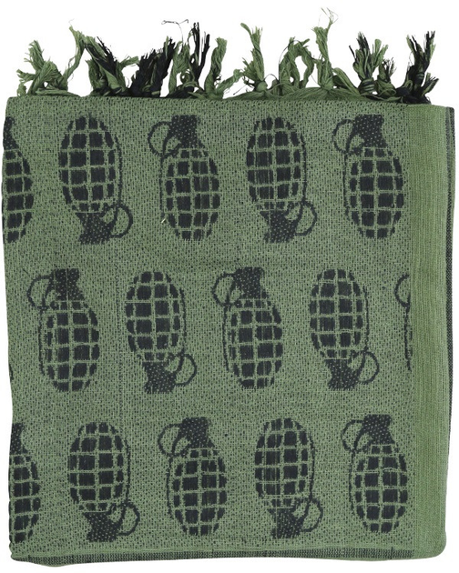 Арфатка шемаг тактична польовий шарф бавовняний KOMBAT 110x115см оливковий (OPT-1981) - зображення 1