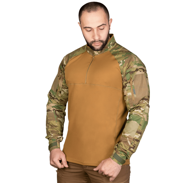 Рубашка боевая тактическая дышащая рубашка для специальных подразделений UBACS M Multicam/Койот (OPT-27601) - изображение 2