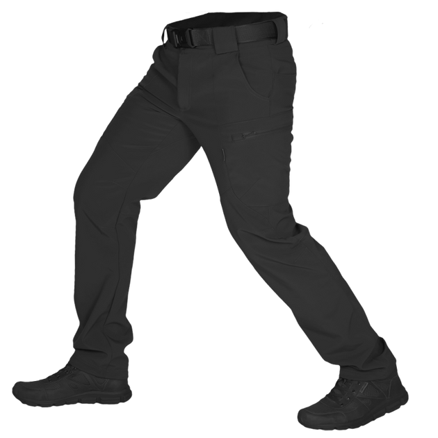 Штаны тактические мужские износостойкие походные штаны для силовых структур KOMBAT L Черный (OPT-30401) - изображение 1