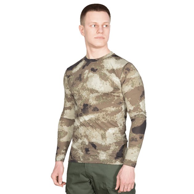 Лонгслив тактичечкий мужская футболка с длинным рукавом для силовых структур XXXL A-Tacs Au (OPT-7101) - изображение 2