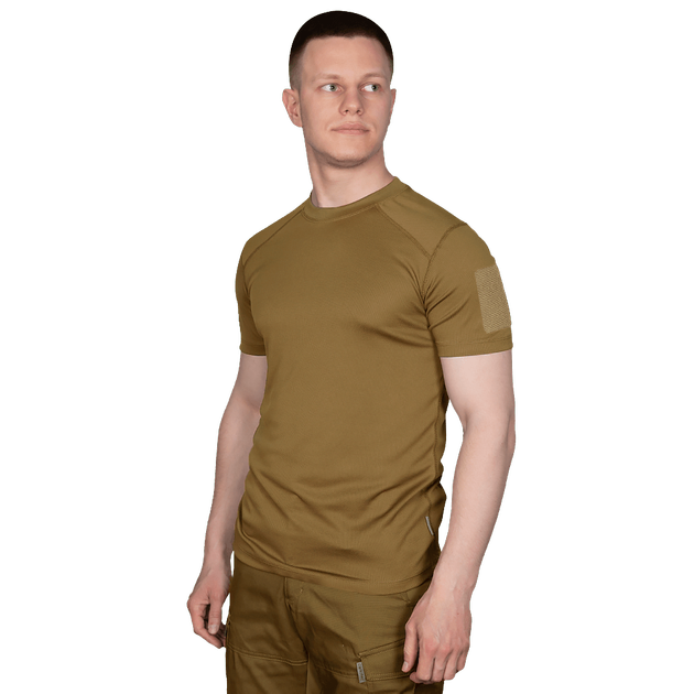 Футболка чоловіча тактична польова повсякденна футболка для спецсужб (XXL) Койот (OPT-6561) - зображення 2