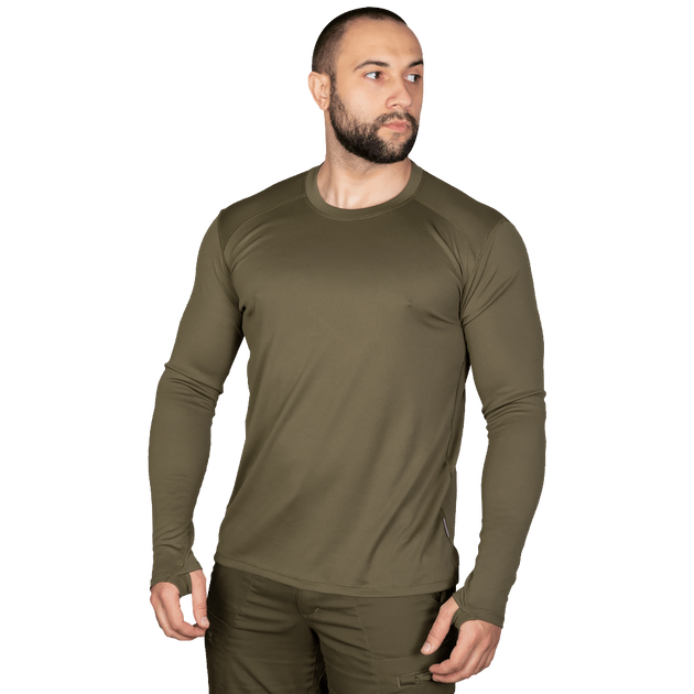 Лонгслив тактичечкий мужская футболка с длинным рукавом для силовых структур XXL Олива (OPT-8561) - изображение 2