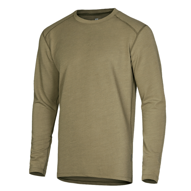 Лонгслів тактичний універсальний повсякденна футболка для занять спортом Хакі XL (OPT-32641) - зображення 1