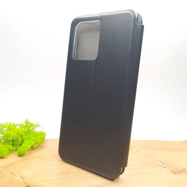 Кожаный противоударный чехол-книжка Hoco для Xiaomi Redmi Note12 4G Black - изображение 2