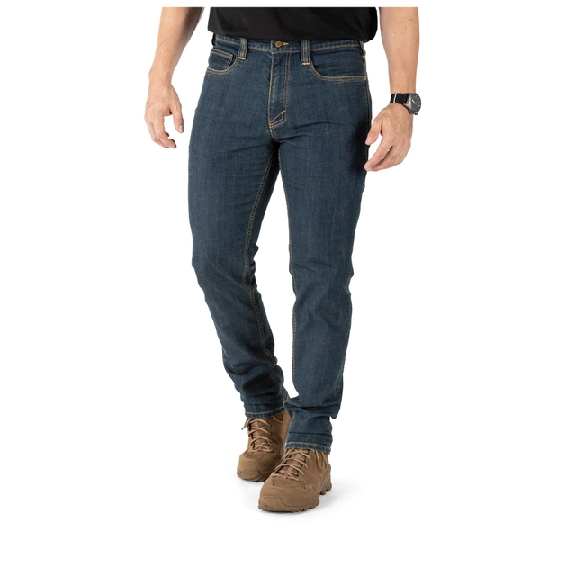 Брюки тактические джинсовые 5.11 Tactical Defender-Flex Slim Jeans TW INDIGO W36/L36 (74465-585) - изображение 2