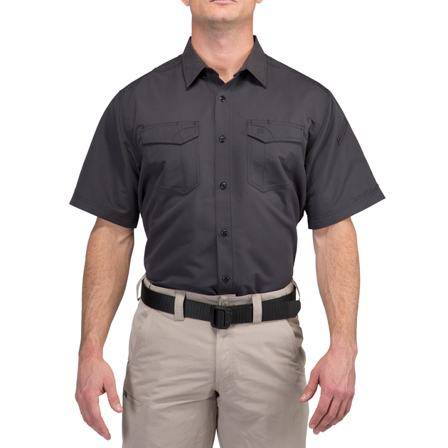 Сорочка тактична 5.11 Tactical Fast-Tac Short Sleeve Shirt Charcoal S (71373-018) - зображення 1