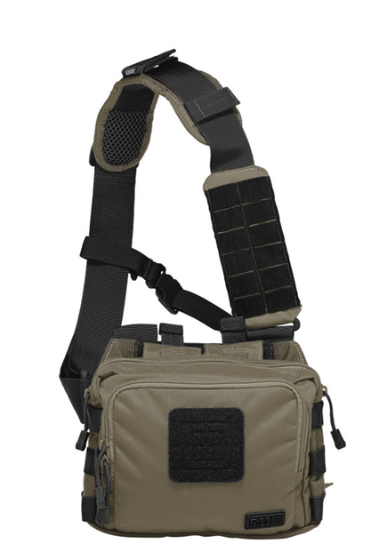 Сумка тактична для прихованого носіння зброї 5.11 Tactical 2-Banger Bag OD Trail 10x24x7.5 (56180-236) - зображення 1