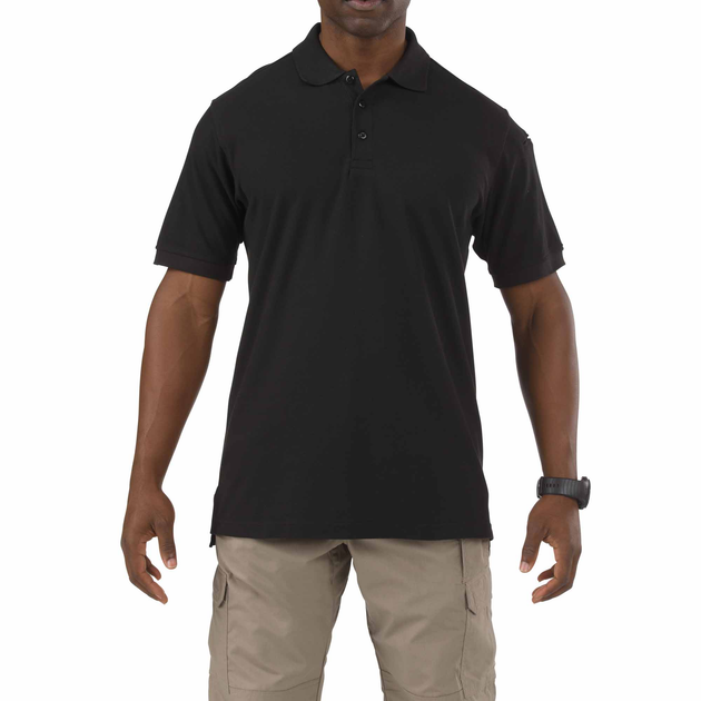 Футболка Поло тактична з коротким рукавом 5.11 Tactical UTILITY SHORT SLEEVE POLO Black L (41180-019) - зображення 1