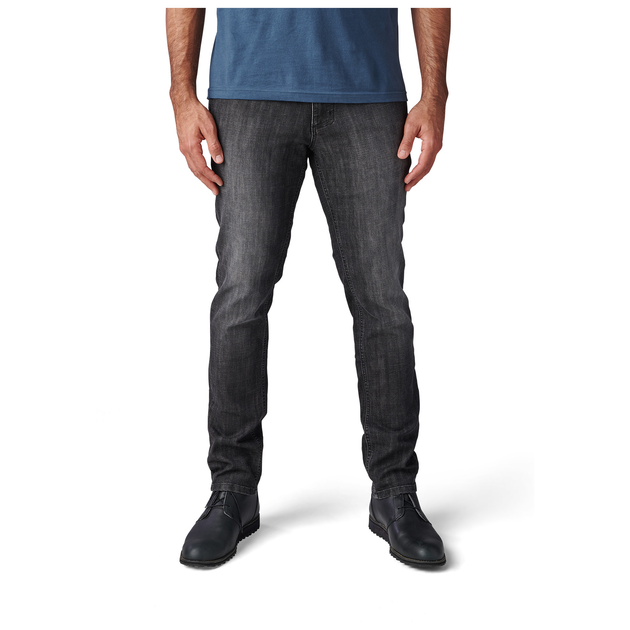 Брюки тактические джинсовые 5.11 Tactical Defender-Flex Slim Jeans Stone Wash Charcoal W36/L30 (74465-150) - изображение 2