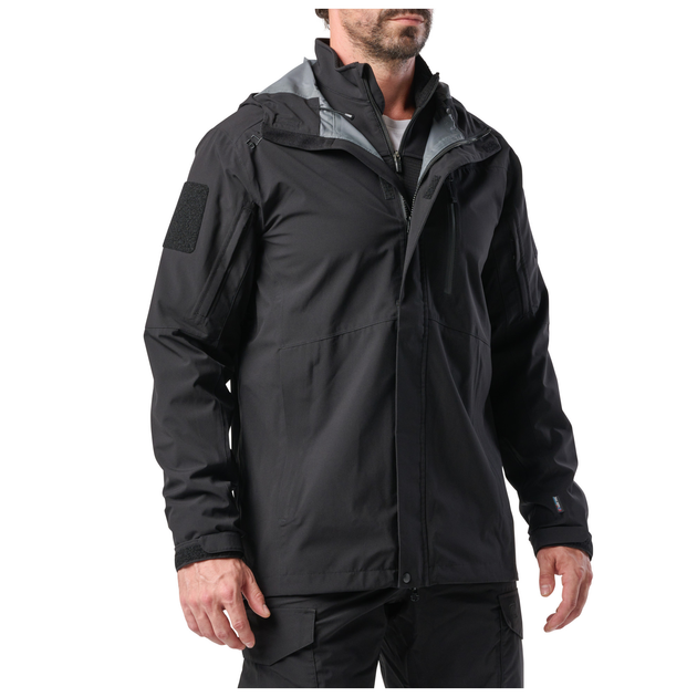 Куртка штормова 5.11 Tactical Force Rain Shell Jacket Black XS (48362-019) - изображение 2