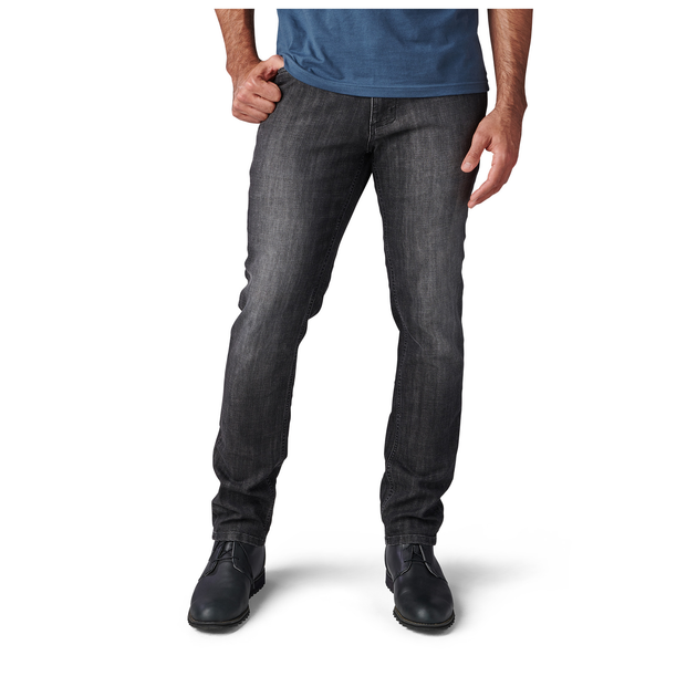 Штани тактичні джинсові 5.11 Tactical Defender-Flex Slim Jeans Stone Wash Charcoal W30/L34 (74465-150) - изображение 1