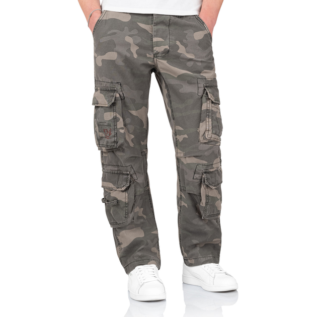 Брюки Surplus Raw Vintage SURPLUS AIRBORNE TROUSERS SLIMMY Black camo 2XL (05-3603-42) - изображение 1