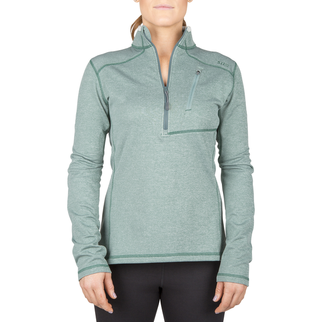 Термореглан жіночий 5.11 Tactical Women's Glacier Half Zip Jade XL (62005-215) - зображення 1