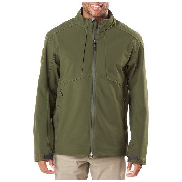 Куртка тактична для штормової погоди 5.11 Tactical SIERRA SOFTSHELL Moss 2XL (78005-191) - изображение 1