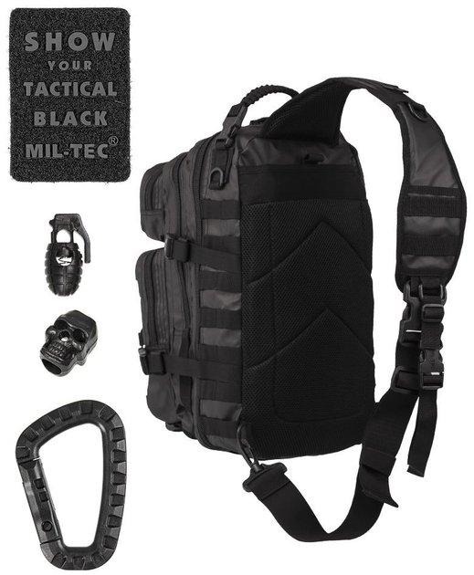 Рюкзак однолямочний Sturm Mil-Tec TACTICAL ONE STRAP ASSAULT PACK LARGE Black 29 liter (14059288) - зображення 2