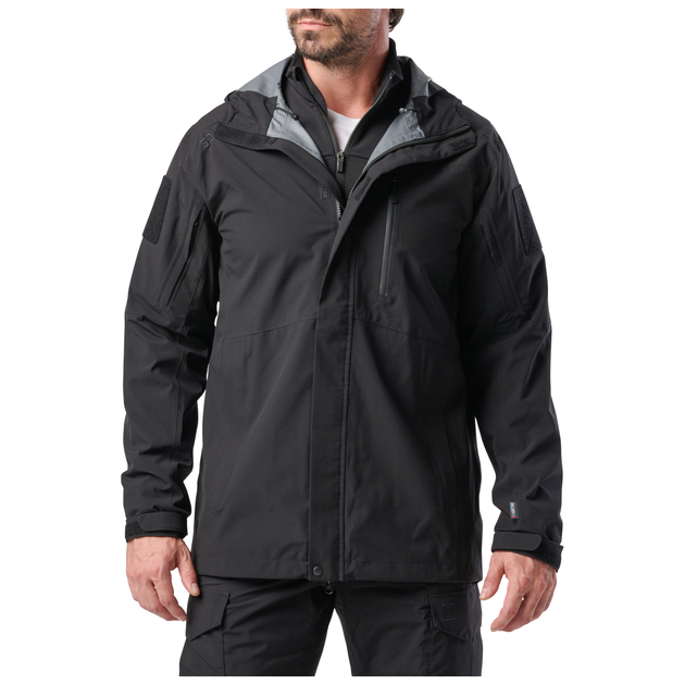 Куртка штормова 5.11 Tactical Force Rain Shell Jacket Black M (48362-019) - изображение 1