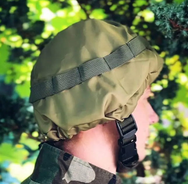 Кавер чохол на шолом (каску) Molle 74W15ТТ 32х25 см Хакі - зображення 1